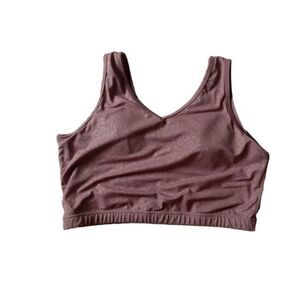 Dolls Mauve Purple Animal Print Plus Size Medium Support Padded Sports Bra